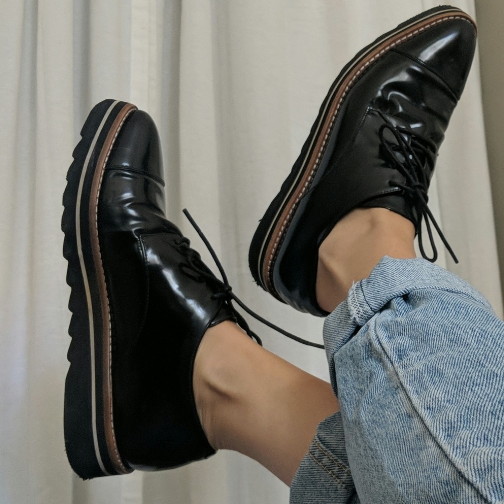 Vince Black Oxfords